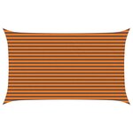 vidaXL Voile d'ombre Orange et marron 5 x 3 m 100   polyester Oxford