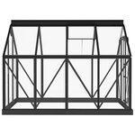 vidaXL Serre en verre Anthracite 155x200 5x191 cm Aluminium