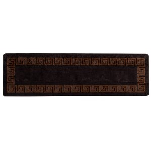vidaXL Coureur de Tapis MARSA Noir 80 x 350 cm Polyester et PVC