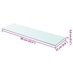 vidaXL Panneaux d'étagère 2 Pièces Verre Transparent 90 x 25 cm