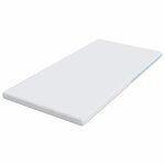 vidaXL Surmatelas Blanc 120 x 200 cm Mousse à mémoire de gel
