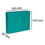 Classeur rembordé polypropylène pour fiches bristol 100x150 2 anneaux 25mm, couleur... EXACOMPTA