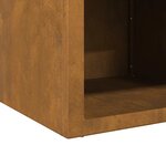 vidaXL Braise Rouillé 50 x 50 x 40 cm Acier résistant aux intempéries