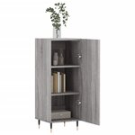 vidaXL Buffet Sonoma gris 34 5x34x90 cm Bois d'ingénierie