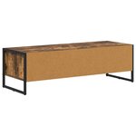 vidaXL Meuble TV Chêne Fumé 100 x 36 5 x 30 5 cm Bois d'ingénierie