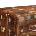 vidaXL Table console 90x32x75 cm bois massif de récupération