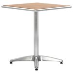 vidaXL table Argenté Aluminium et Plastique