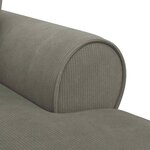 vidaXL Chaise lounge avec jupe Gris clair 91 x 157 x 91 cm