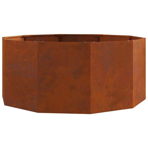 vidaXL Jardinière Rouillé 120 x 120 x 50 cm