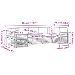 vidaXL Ensemble de canapés d'extérieur 7 pc Blanc et gris clair