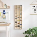 vidaXL Étui d'affichage Marron 30 x 4 5 x 96 cm Bois d'ingénierie