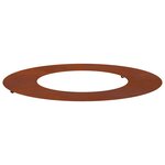 vidaXL adapté pour anneau d'arbre plat Marron Ø40 / 70 cm Acier patiné
