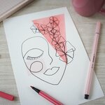 Feutre de Dessin PEN 68 Pte ogive Moyenne 1 mm Vert pistache STABILO