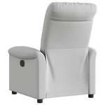 vidaXL Fauteuil inclinable gris nuage tissu