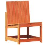 vidaXL Chaise de jardin cire marron 50 5x55x77 cm bois de pin massif