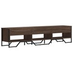 vidaXL Meuble TV chêne marron 180x34x41 cm bois d'ingénierie