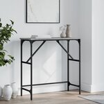 vidaXL Table console sonoma gris 75x32x75 cm bois d'ingénierie