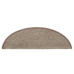 vidaXL Tapis de marches d'escalier 15 Pièces Marron 65x21x4 cm