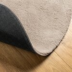 vidaXL Tapis HUARTE à poils courts doux et lavable sable Ø 80 cm