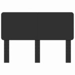 vidaXL Tête de lit Chêne noir 160 cm Bois d'ingénierie