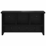 vidaXL Porte-manteau mural avec étagère Chêne noir 50 x 16 x 26 cm