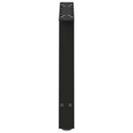 vidaXL Pieds de table basse en forme de A  2 pièces  noir  60 x (42-43) cm  acier