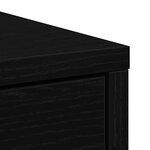 vidaXL Buffet avec tiroir chêne noir 80x34x76 cm bois d'ingénierie