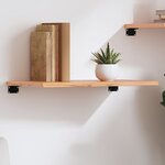 vidaXL Étagère murale marron clair 60x30x2 cm bois chêne massif traité