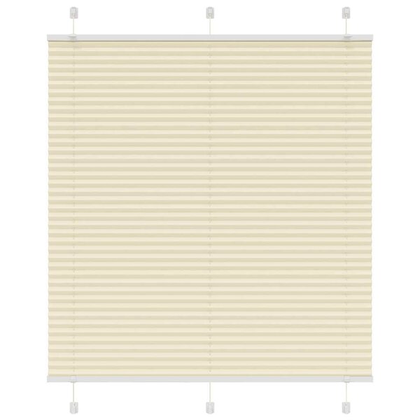 vidaXL Store plissé crème 115x100cm largeur du tissu 114 4cm polyester