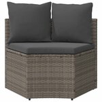 vidaXL Ensemble de Canapés 2 Pièces Gris