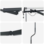 vidaXL Auvent avec Anthracite 3 5 x 2 5 m Métal