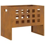 vidaXL Braise Marron 50 x 30 x 40 cm Acier