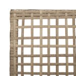 Chaises de jardin vidaXL 2 Pièces avec coussins Beige en poly rattan