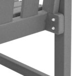 vidaXL Banc de jardin Gris clair 120 x 59 x 88cm Plastique