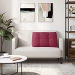 vidaXL Coussin de Dos Bordeaux 80 x 24 x 50 cm Velours