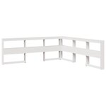 vidaXL Lit bibliothèque sans matelas blanc 180x200 cm bois pin massif