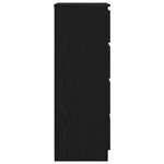 vidaXL Buffet chêne noir 60x35x98 5 cm bois d'ingénierie