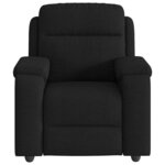 vidaXL Fauteuil inclinable Noir Tissu
