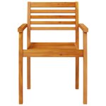 Ensemble de jardin 5 pièces en bois d'acacia