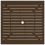 vidaXL Table de jardin Marron 81 5x81 5x72 cm Acier