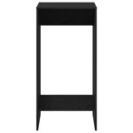 Table de bar vidaXL Noir Chêne 51x50x103 5 cm Bois reconstitué