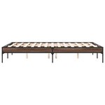 vidaXL Cadre de lit sans matelas chêne marron 135x190 cm