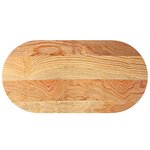 vidaXL Dessus de table 120x60x4 cm bois de chêne massif ovale