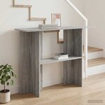 vidaXL Table console Sonoma gris 100 x 30 x 75 cm Bois d'ingénierie