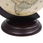 vidaXL Support de vin globe de dessus de table Bois d'eucalyptus Vert