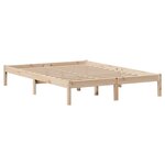 vidaXL Lit bibliothèque sans matelas 140x200 cm bois massif de pin