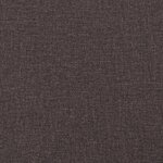 vidaXL Cadre de lit sans matelas marron foncé 200x200 cm tissu