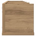 vidaXL Étagère murale à CD chêne artisanal 100x18x18cm bois ingénierie