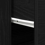 vidaXL Highboard Chêne Noir Bois d'ingénierie