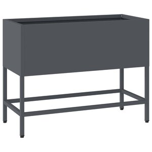 vidaXL Bac de jardin surélevé Anthracite 60 x 26 x 45 cm Acier